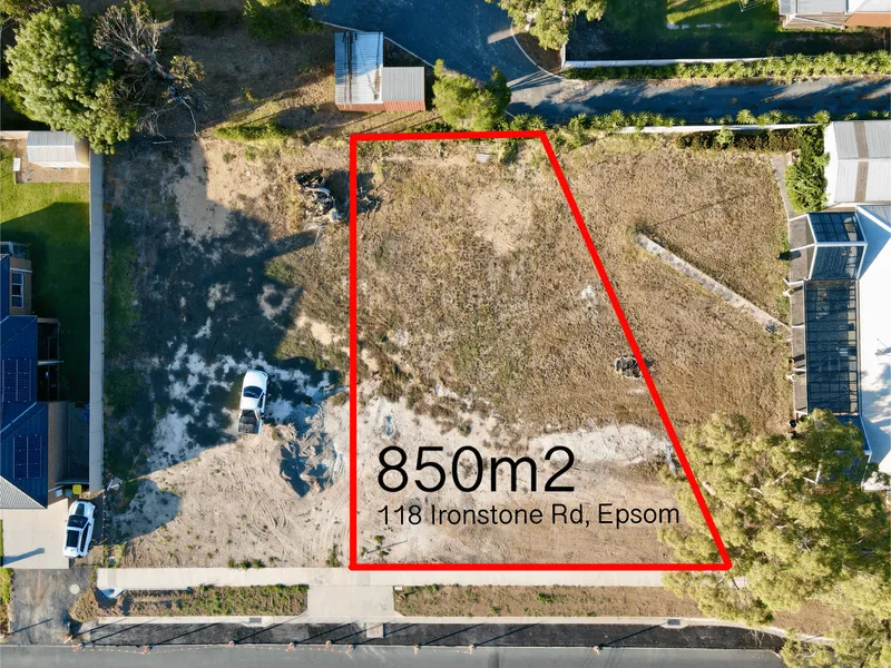 Prime 850m2 allotment in Epsom