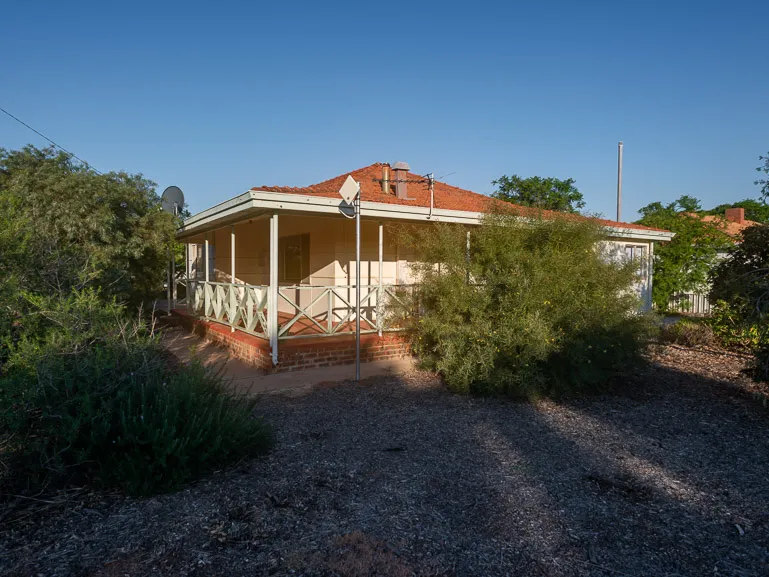 Neat two bedroom home on large corner block.