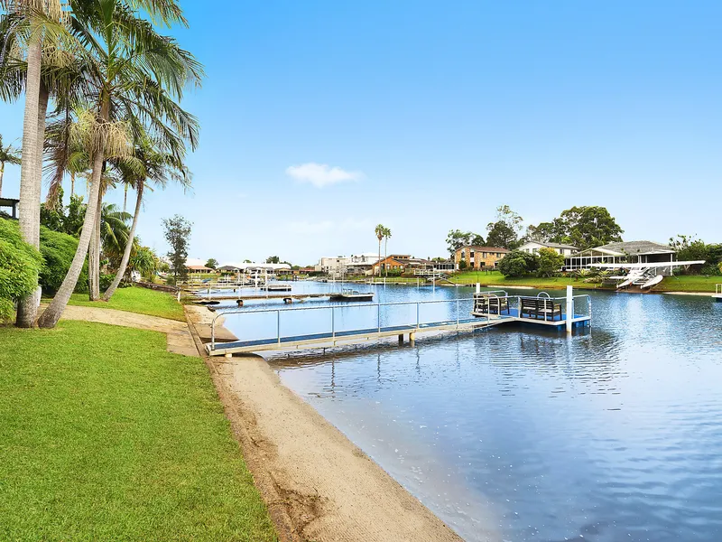 Captivating waterfront home with deep water jetty