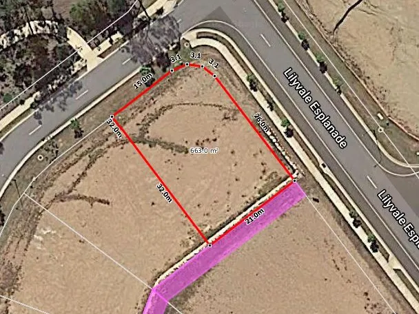 Flat block adjacent to park