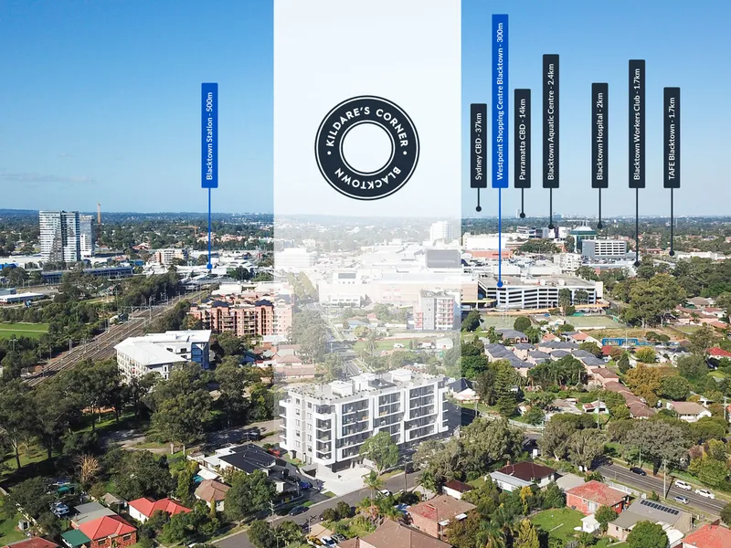BRAND NEW DESIGNER 2 BEDROOM APARTMENT IN THE HEART OF BLACKTOWN | 500m TO STATION & WESTPOINT SHOPPING CENTRE
