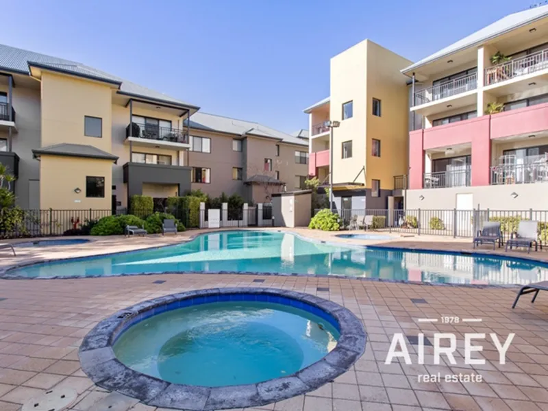 Secure One bedroom unit in sought after complex