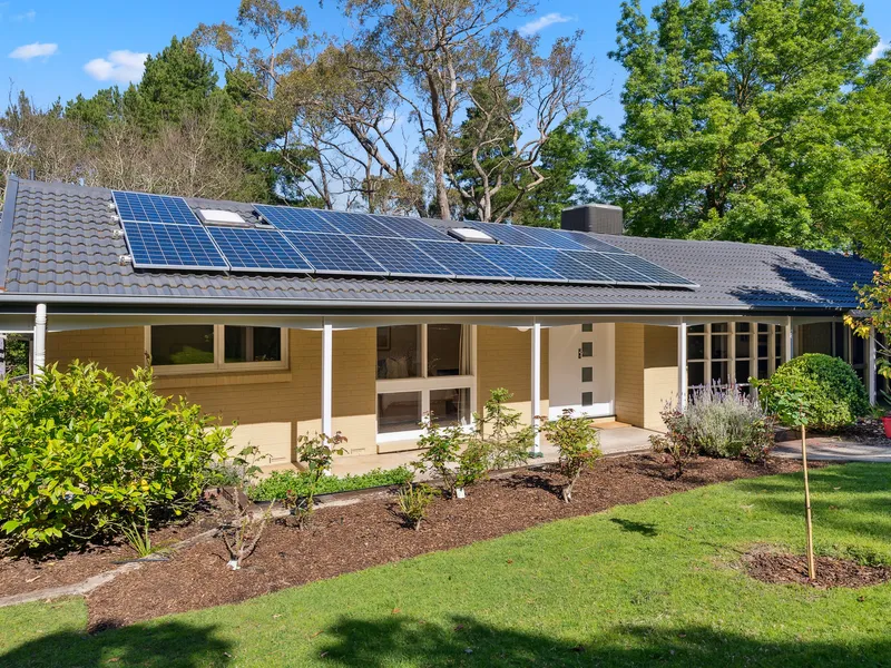 Escape to a serene split-level entertainer with pool and prime position between Aldgate and Stirling…