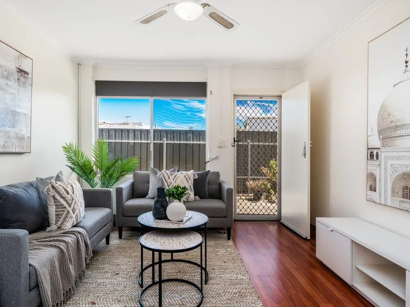 Updated solid brick unit in small group of four..