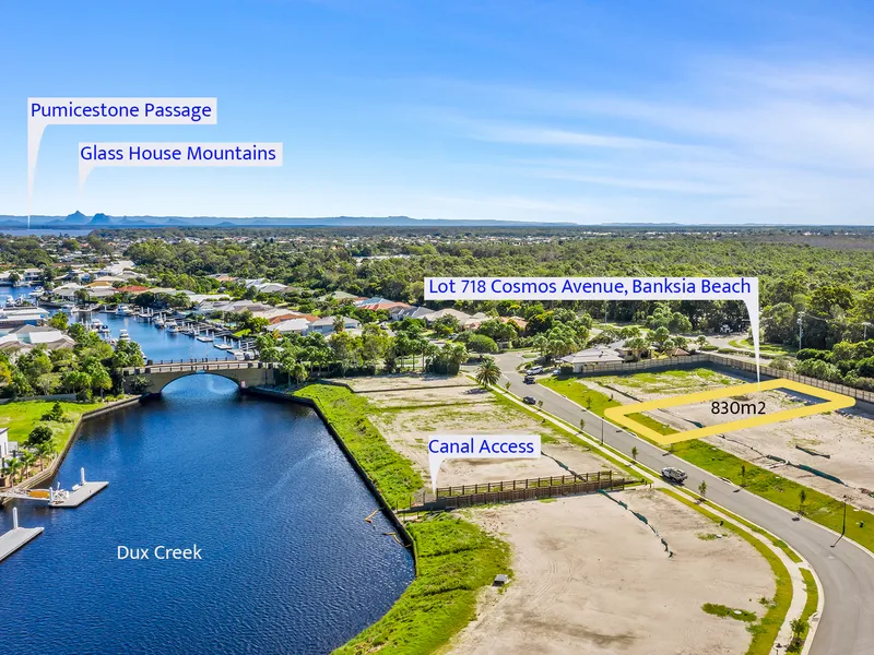 SPECTACULAR 830m2 BLOCK WITH ACCESS TO DUX CREEK!! READY TO BUILD ON!!