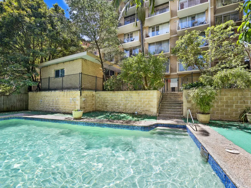 Partly Furnished Studio in a Bright Top Floor Position