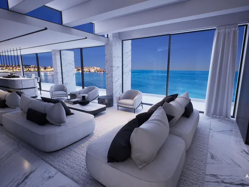 Bondi penthouse living with approx. 24m of uninterrupted Northerly views