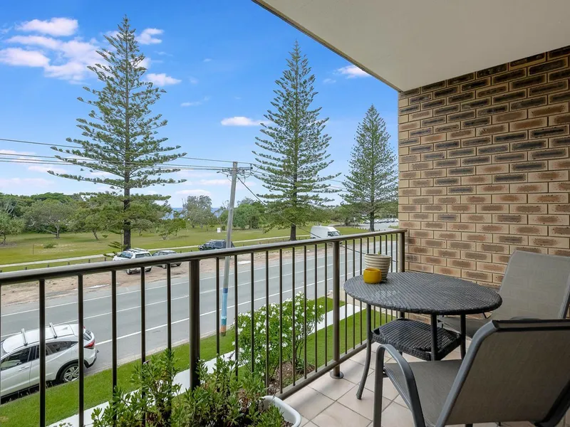 Spacious beachfront unit with ocean views