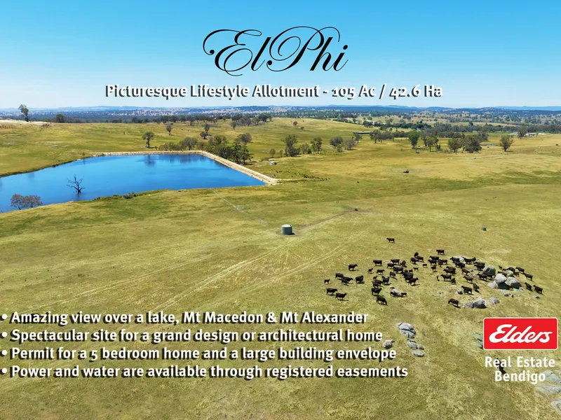PICTURESQUE LIFESTYLE ALLOTMENT WITH PANORAMIC VIEWS – 105 AC / 42.6 HA