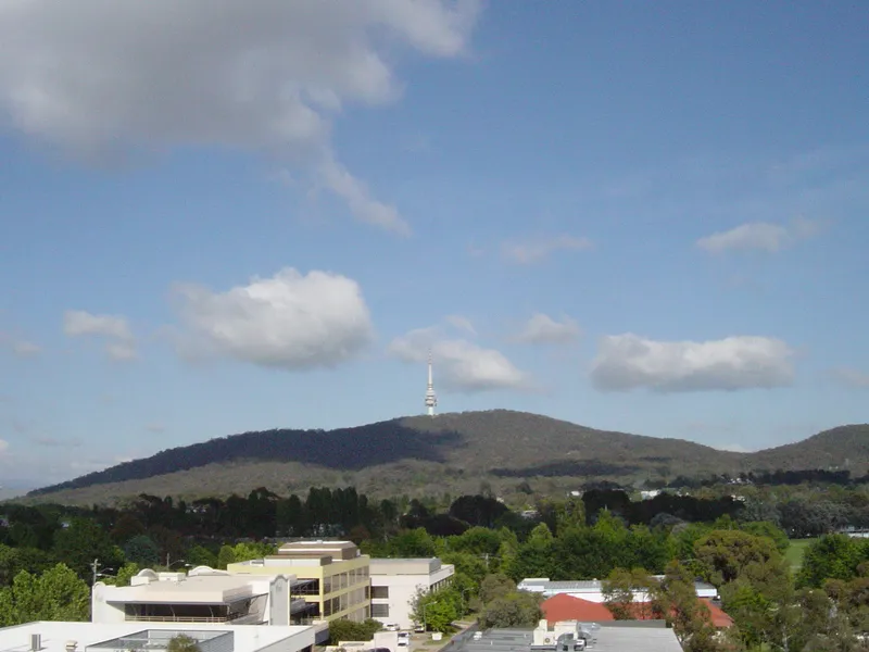 Views to Black Mountain and to North Canberra
