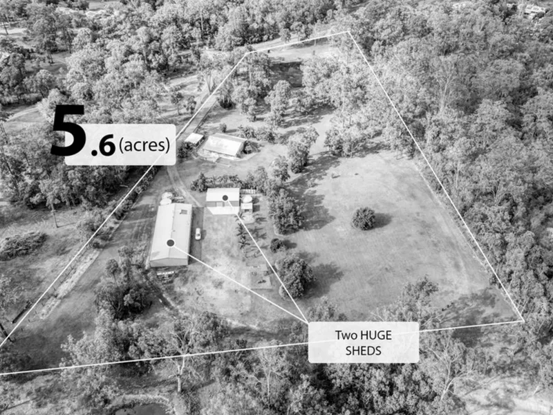 acreage life |  The Dream Lifestyle with Huge Sheds set on 5.6 acres