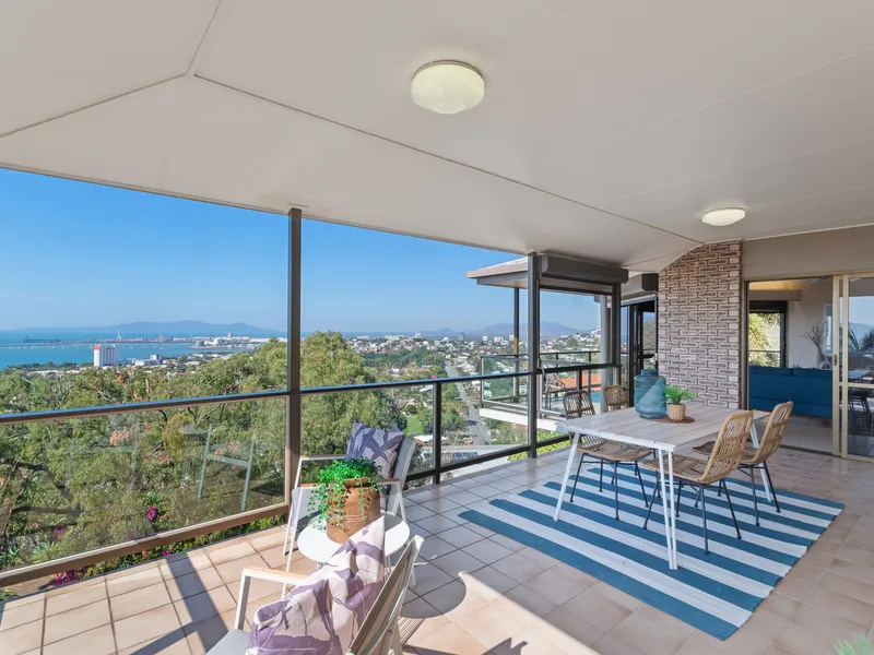 STUNNING VIEWS IN QUIET PRIVATE ENCLAVE.