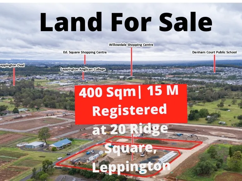 Land Only | Ready To Build |400 Sqm | 15 M Frontage