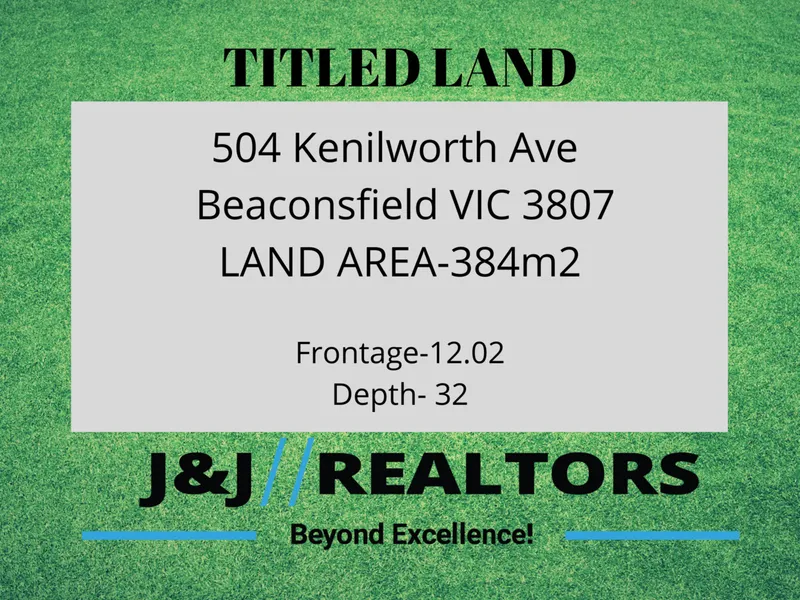 TITLED LAND READY TO BUILT!