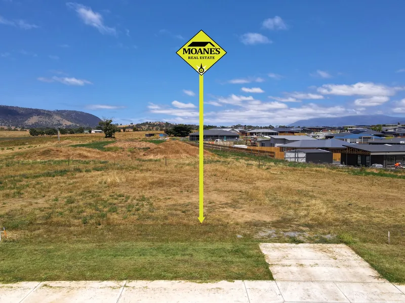 Level land in New Subdivision