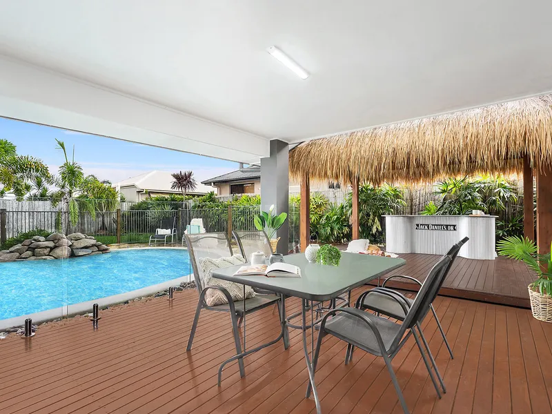 Outstanding resort-inspired entertainer on private 650sqm block with side access