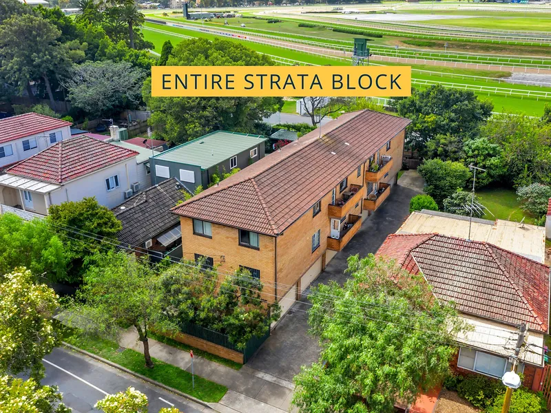 BLOCK OF 4 STRATA APARTMENTS ON BIG LEVEL LAND - RARE OPPORTUNITY TO ACQUIRE A BLUE-CHIP INVESTMENT - POTENTIAL TO ADD VALUE
