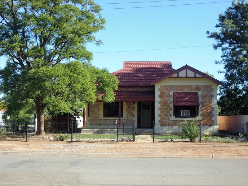 Stone Villa with modern shed