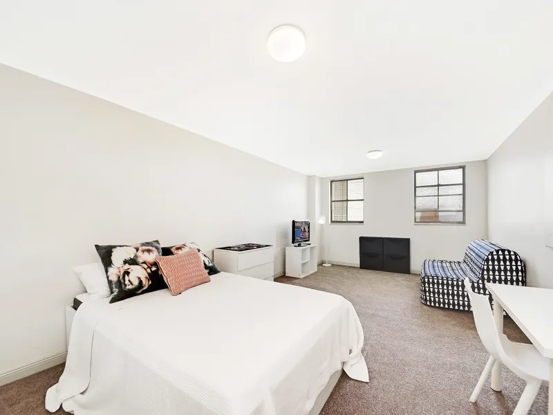 Furnished Studio with Lock Up Garage