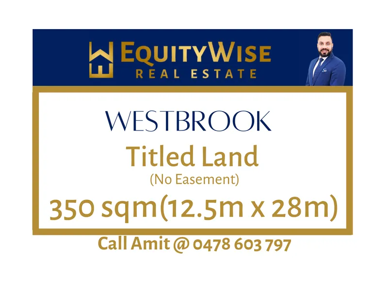 EXCLUSIVE TITLED LAND in the heart of TRUGANINA in WESTBROOK Estate!!!