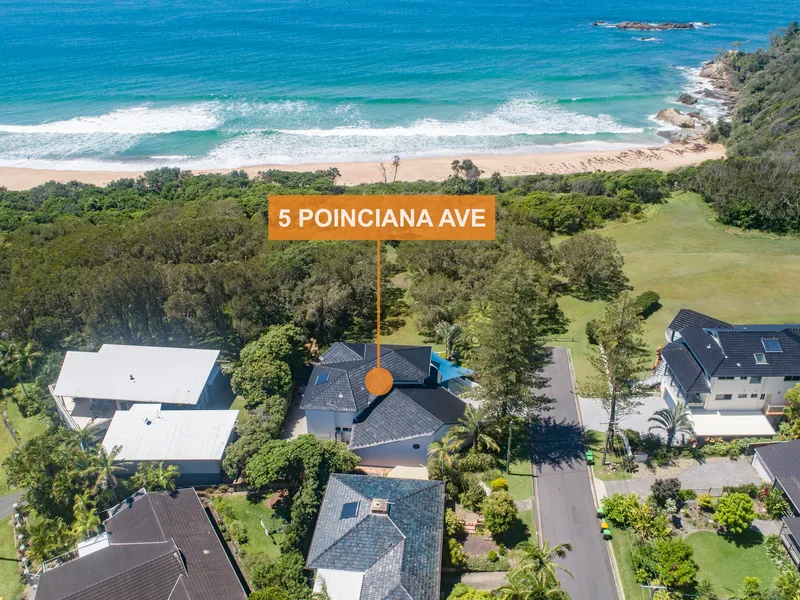 First class beachfront location...