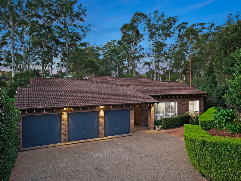 Premier family home with a stunning leafy backdrop