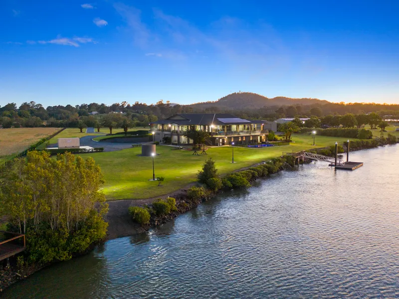 Idyllic riverfront, resort-style lifestyle on a 6.47 acre estate.