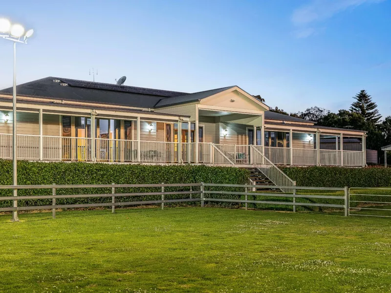 Palatial family home on an elevated, private allotment packed with features