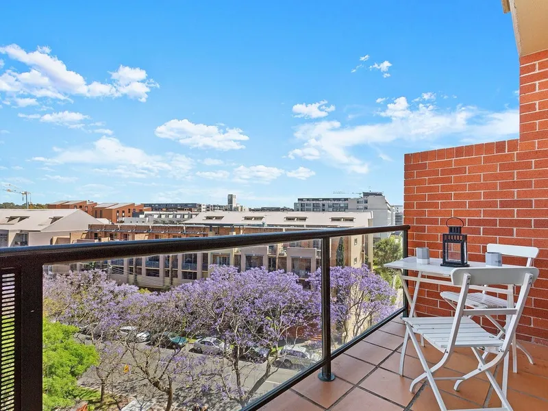 Top floor two bedroom apartment in a resort-style setting