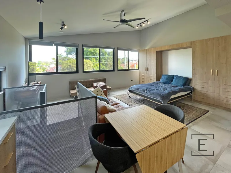 Modern designed studio living