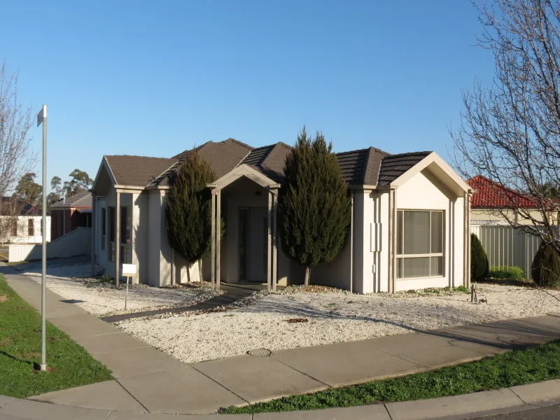 Modern Rendered Brick Veneer Home with Double Garage.