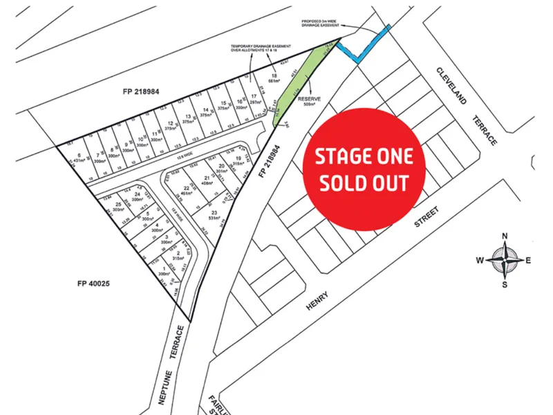 4 LOT'S REMAINING! Neptune Terrace Gillman - NOW SELLING!! Adj Rosewater & Ottoway