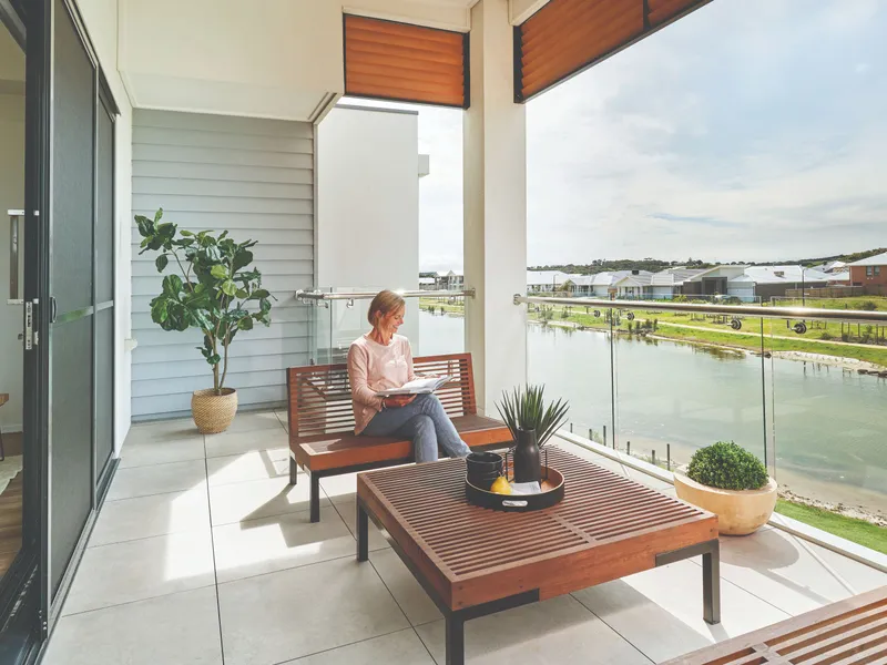 Executive Stylish Living With Water Front Views!