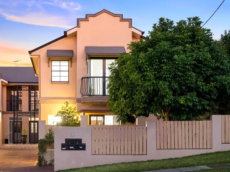 A stylish standalone villa with mountain views