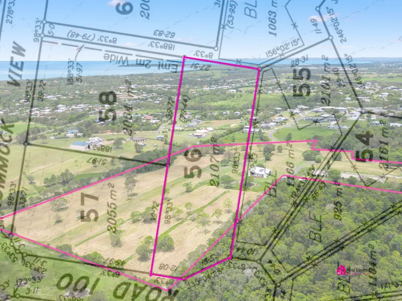 2107m2 block With Ocean Views - In Sea Breeze Ocean View acreage