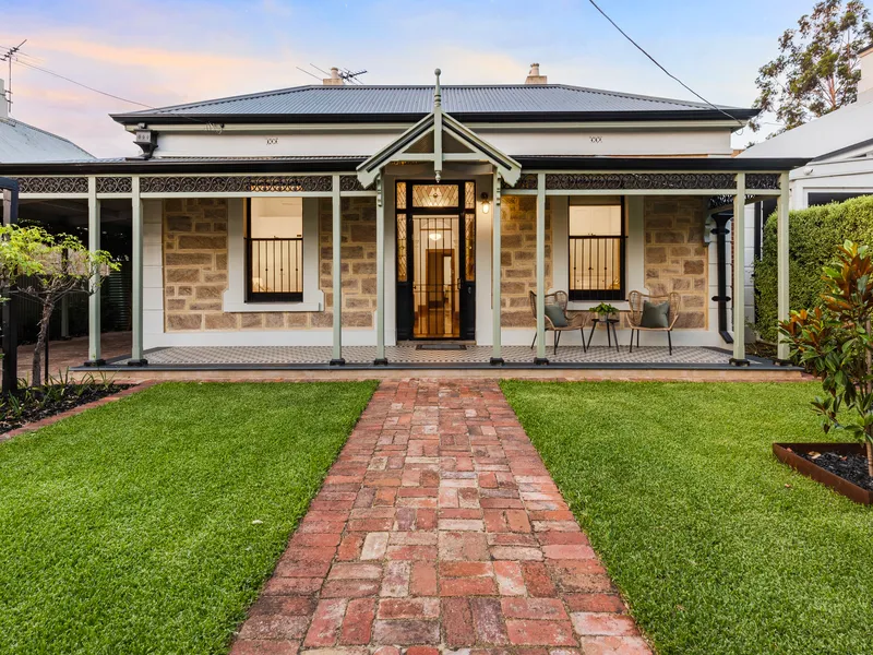 C1900 symmetrical villa; preserved to perfection, extended to entertain in style on the doorstop of Unley Oval…