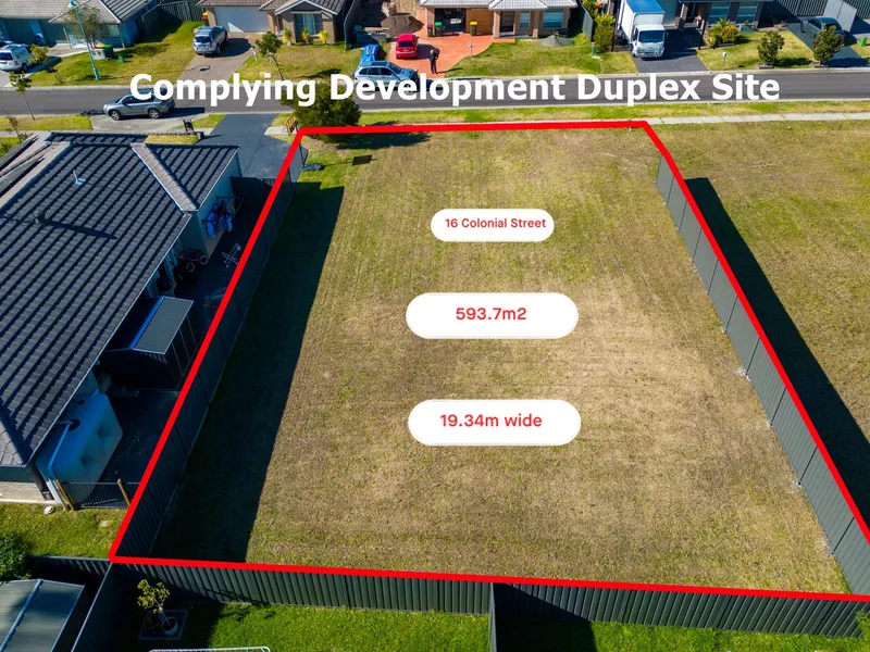Complying Development Duplex Site