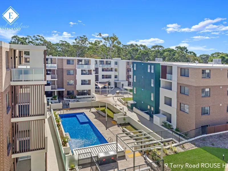 Brand New 1 Bedroom + 1 Study Apartment - Community Lifestyle - READY TO MOVE IN