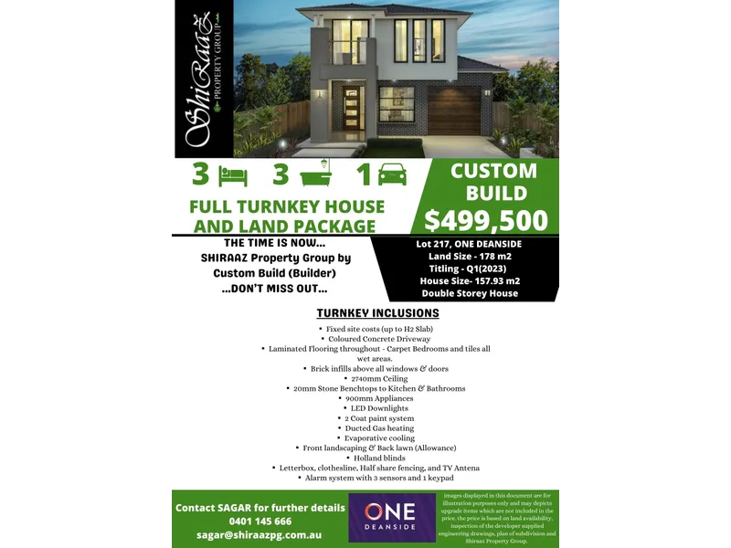 FULL TURNKEY HOUSE AND LAND PACKAGE