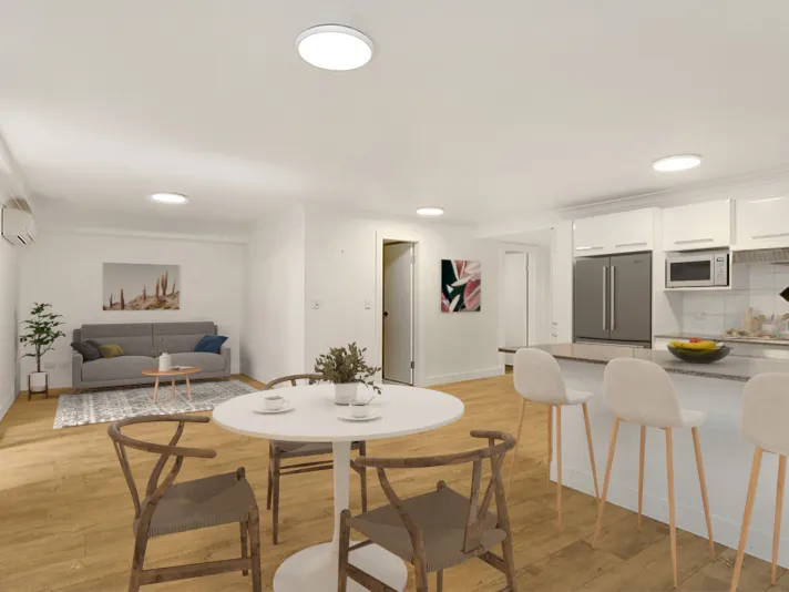 Quiet & Spacious 2 Bedroom Apartment located at the rear of the building.