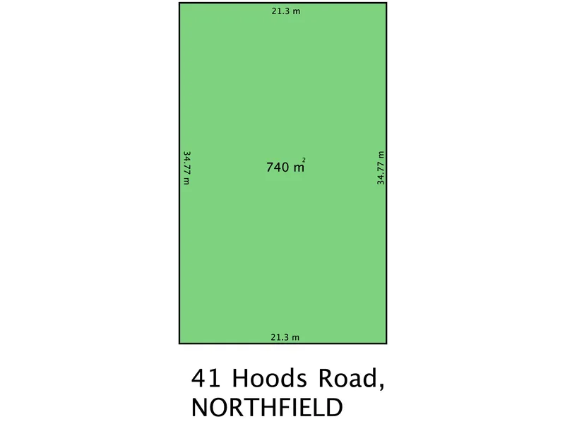 Large 740 sqm block available in Northfield