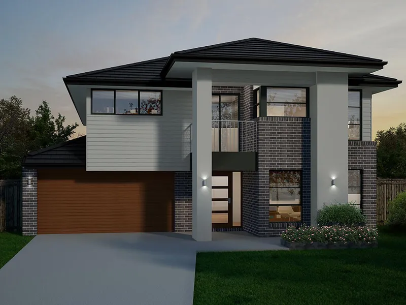 Kensington 28 is a house design combining elegance with practical living, featuring a lush garden.
