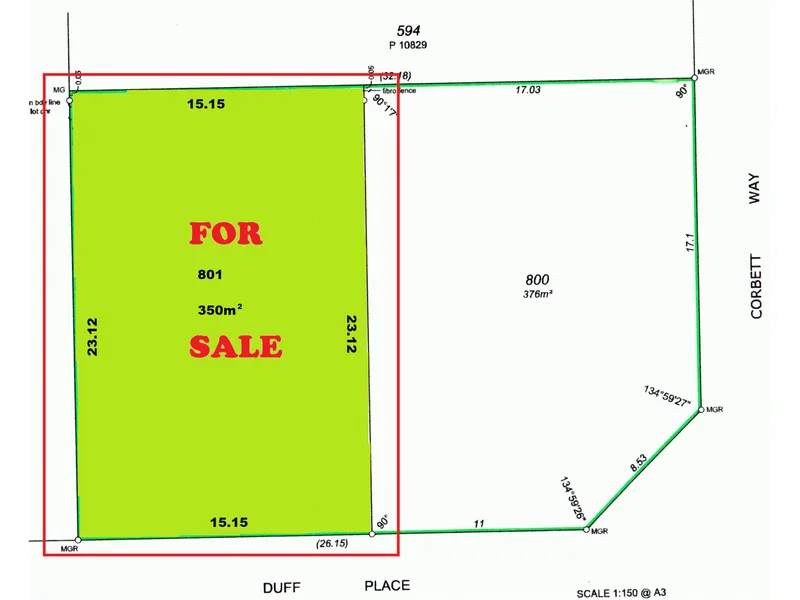 Great opportunity to acquire this green title block, located in a desirable location, on which to build your dream home. 