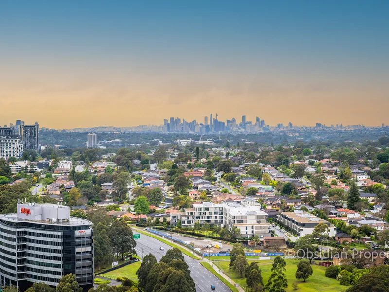 City Skyline View Penthouse 3 Bedroom atop Iconic 'Neue' in Macquarie Park