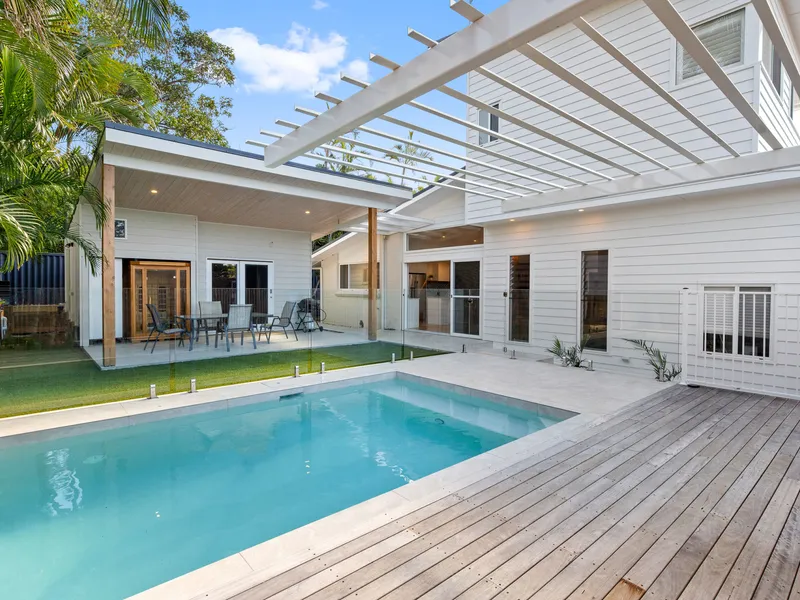 Magnificent Beachside Living with Pool House and Sauna