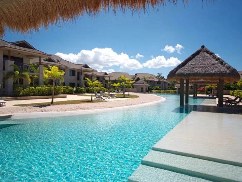Modern spacious villa with massive resort style pool.