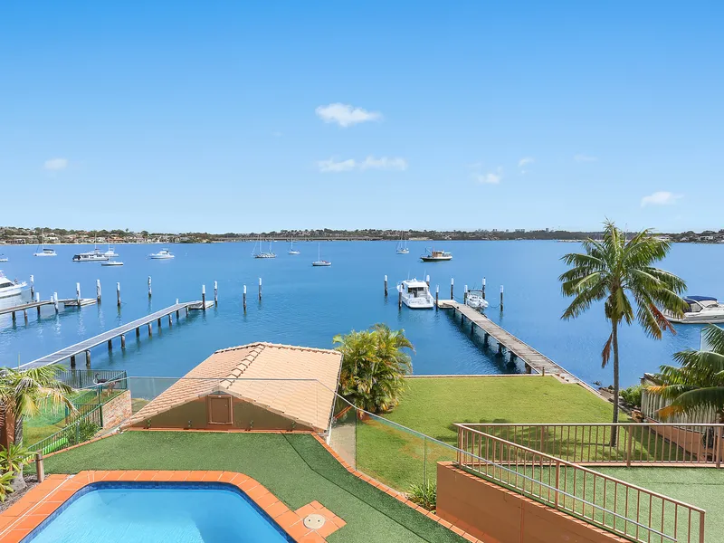 Opulent deep waterfront home of grand proportions  