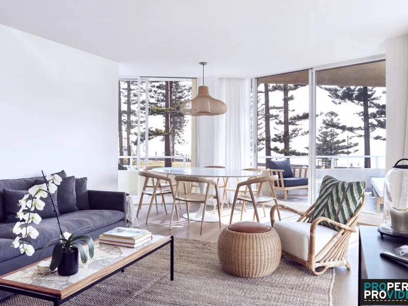 Enjoy coastal bliss in this newly renovated waterfront apartment directly opposite Manly beach.