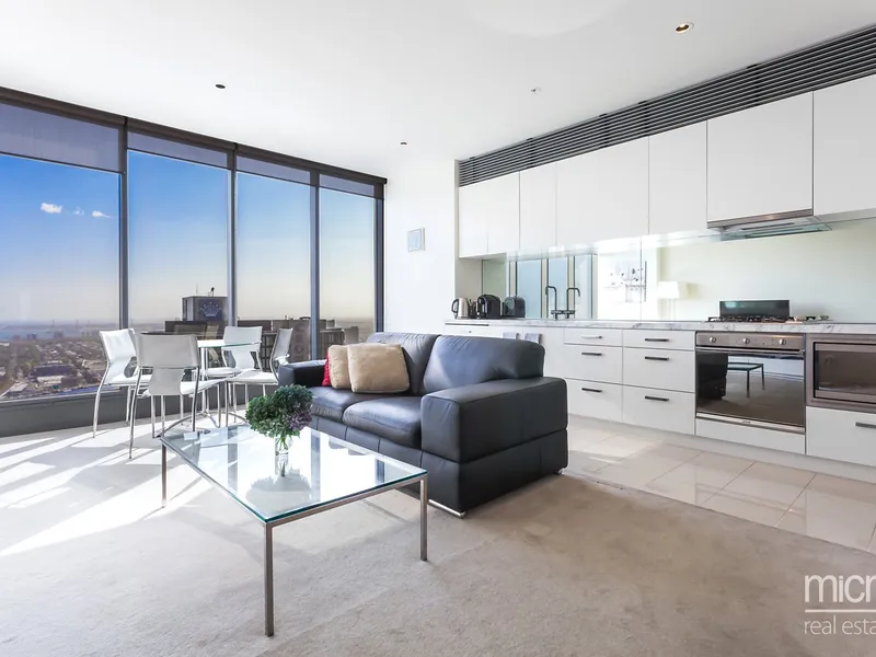 Stunning Bay and River Views from High on the 45th Floor of Freshwater Place