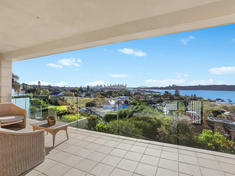 Spectacular Tuscan-Inspired Entertainer with Sun Drenched Rooftop and Panoramic City Skyline, Opera House and Harbour Bridge Views